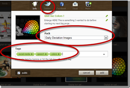 bookmark and tag images
