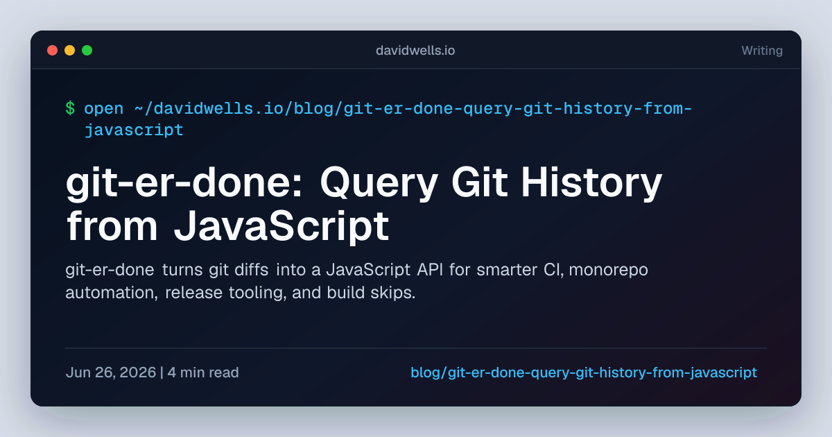 git-er-done: Query Git History from JavaScript - git-er-done turns git ...
